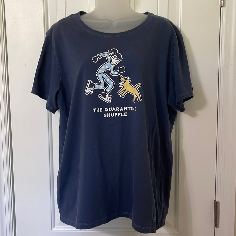 Life is Good The Quarantine Shuffle Crusher T-shirt. Size XL